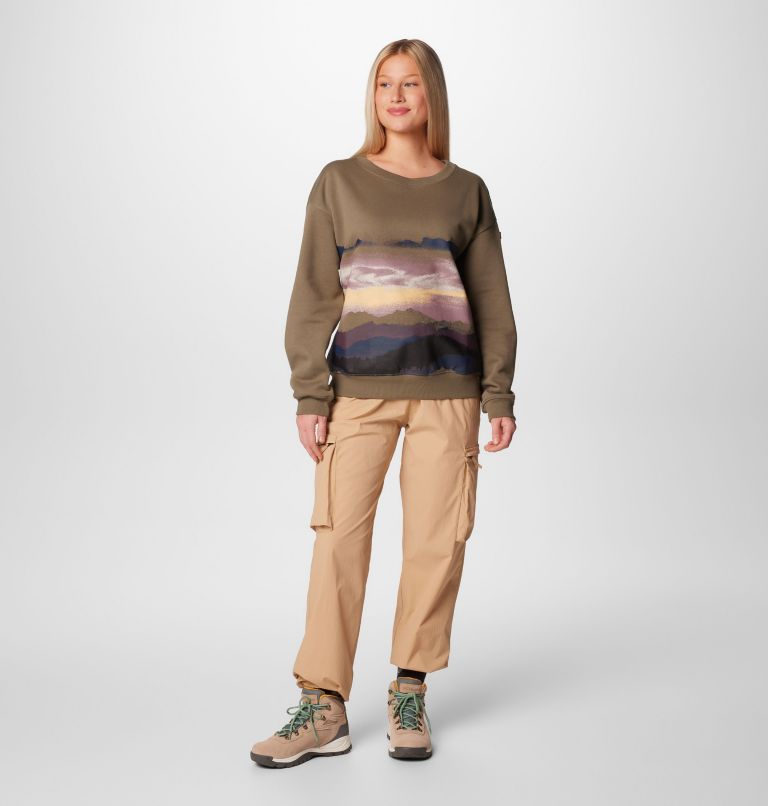 Women's Meridian Creek Sweatshirt, Color: Stone Green, image 3