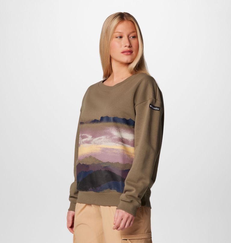 Women's Meridian Creek Sweatshirt, Color: Stone Green, image 4