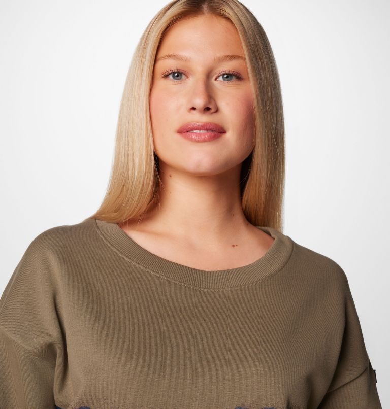 Women's Meridian Creek Sweatshirt, Color: Stone Green, image 5