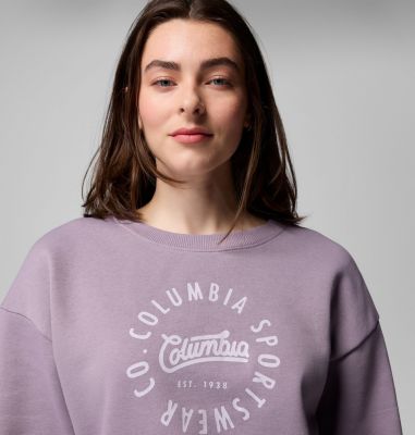 Women's Meridian Creek Sweatshirt, Color: Shale Purple, Columbia All Around, image 4