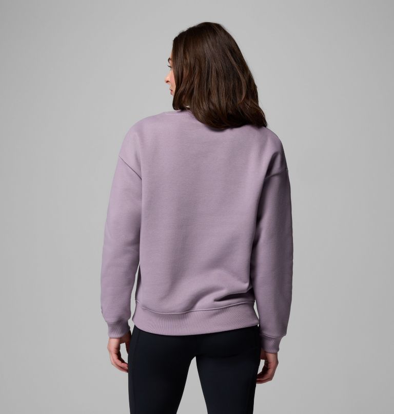 Women's Meridian Creek Crew Shirt, Color: Shale Purple, Columbia All Around, image 2