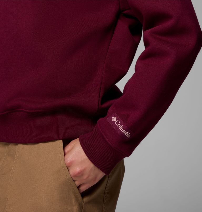 Women's Meridian Creek Crew Shirt, Color: Rich Wine, Eraser Pink Columbia All Arou, image 6