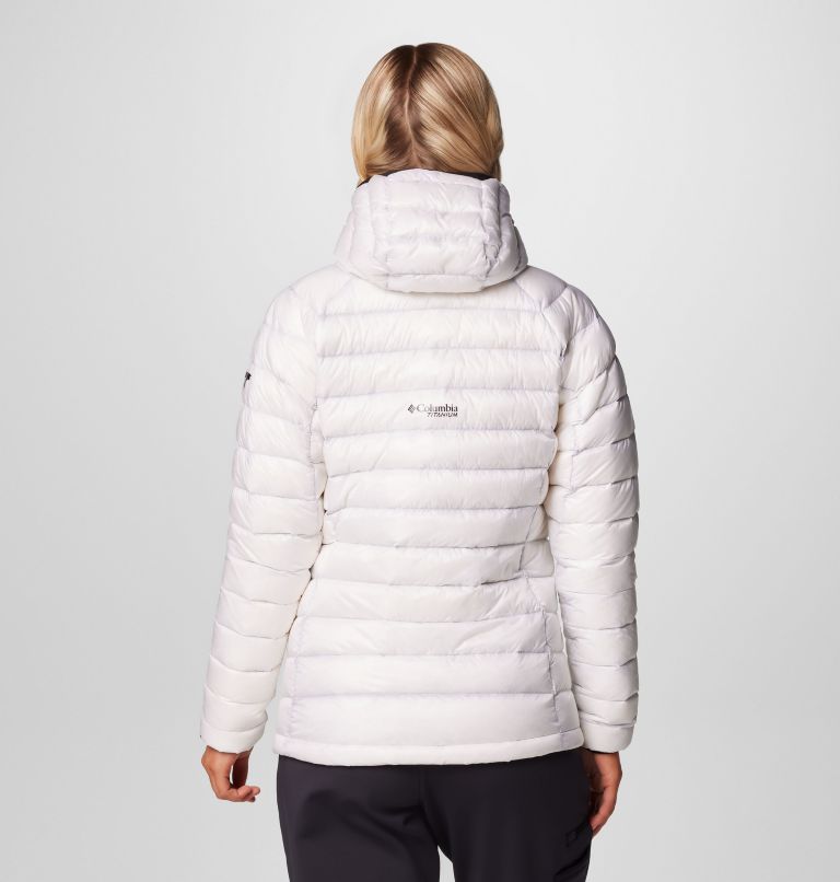 Women s Arctic Crest Down Hooded Jacket Columbia Sportswear