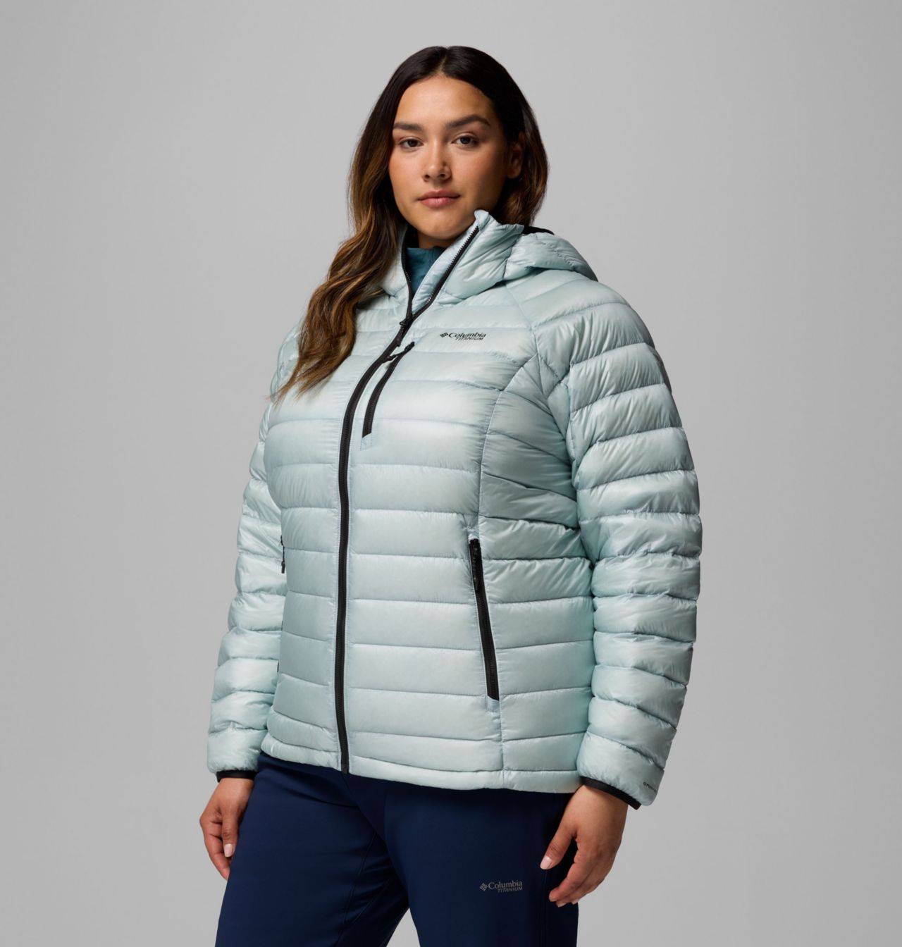 Women's Arctic Crest™ Down Hooded Jacket - Plus Size 4
