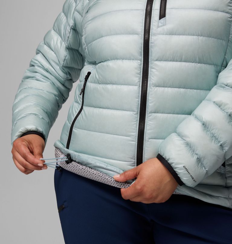 Manteau à capuchon en duvet Arctic Crest pour femmes – Grandes tailles, Color: Crushed Blue, image 8