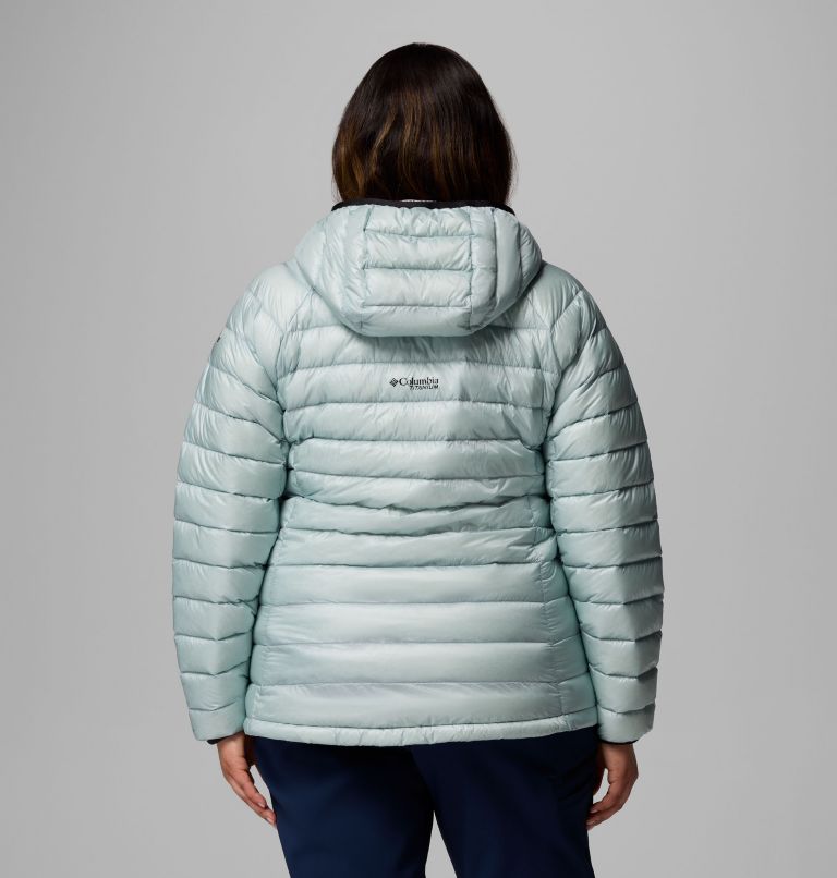 Manteau à capuchon en duvet Arctic Crest pour femmes – Grandes tailles, Color: Crushed Blue, image 3