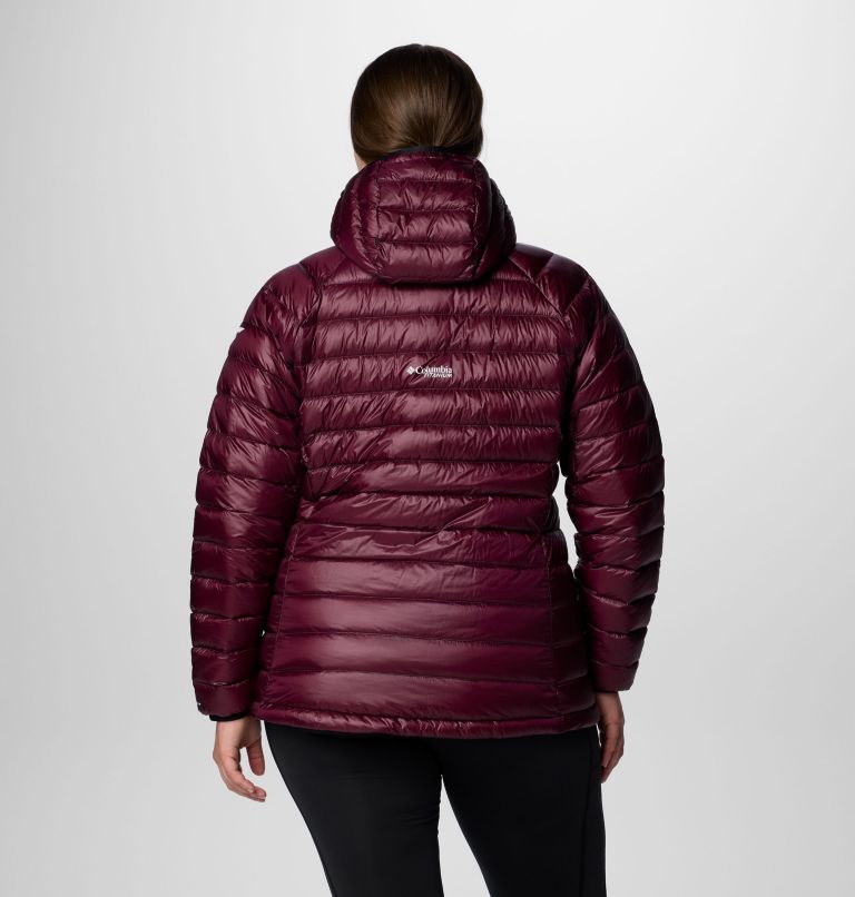 Women's Arctic Crest Down Hooded Jacket - Plus Size, Color: Moonvista, image 2