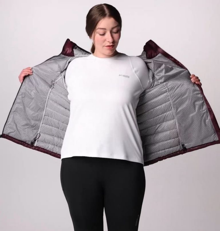 Women's Arctic Crest Down Hooded Jacket - Plus Size, Color: Moonvista