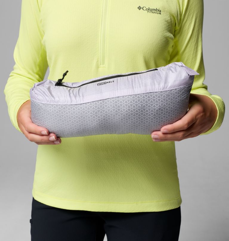 Women's Arctic Crest Down Hooded Jacket, Color: Lavender Pearl, image 11