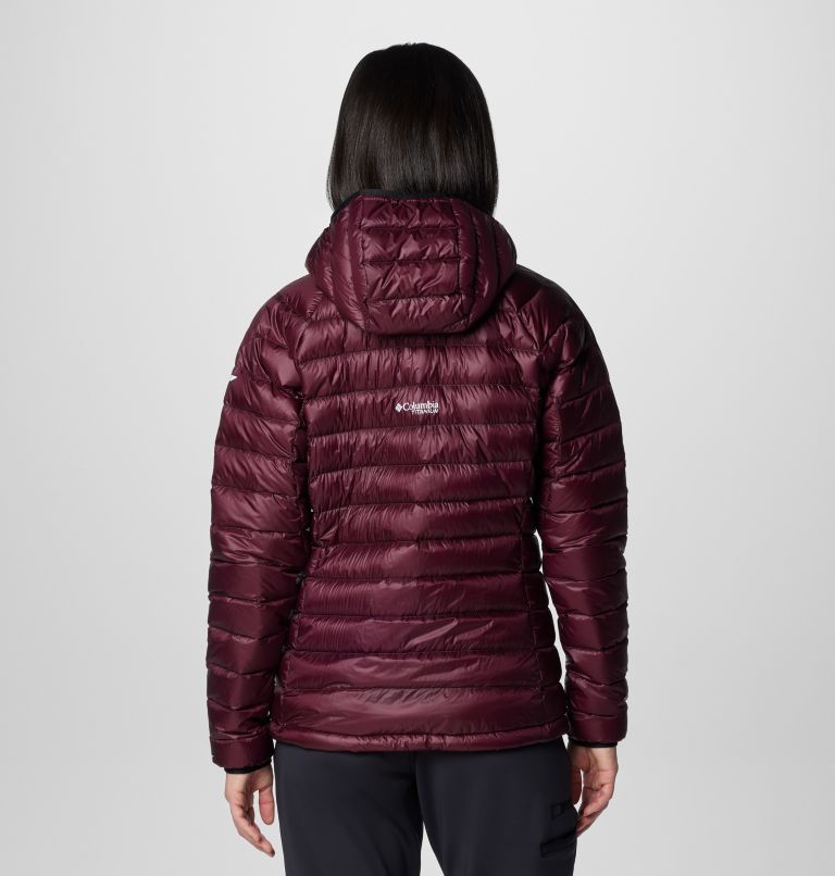 Women's Arctic Crest Down Hooded Jacket, Color: Moonvista, image 2