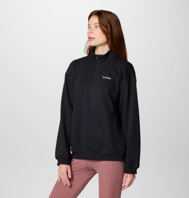 Women's Meridian Creek Half Zip Sweatshirt, Color: Black, image 4