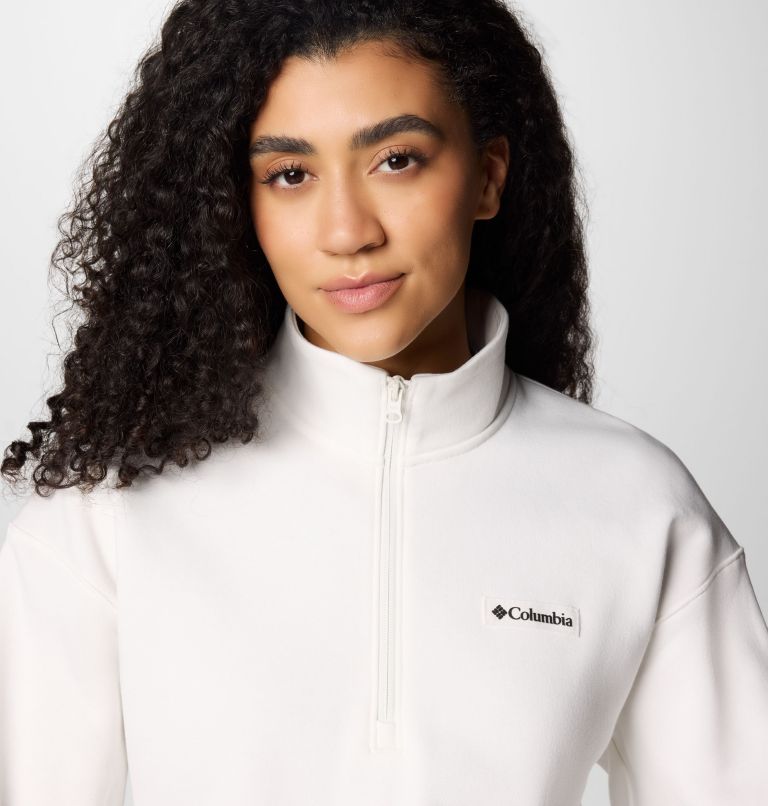 Women's Meridian Creek Half Zip Sweatshirt, Color: Sea Salt, image 4