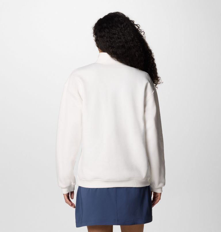 Women's Meridian Creek Half Zip Sweatshirt, Color: Sea Salt, image 2