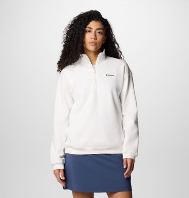 Sudadera con media cremallera Meridian Creek para mujer, Color: Sea Salt, image 1