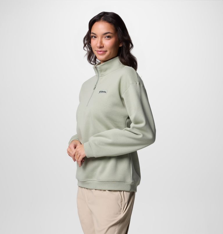 Women's Meridian Creek Quarter Zip Pullover, Color: Safari, image 3