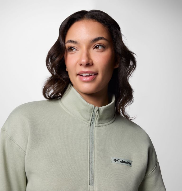 Women's Meridian Creek Quarter Zip Pullover, Color: Safari, image 4