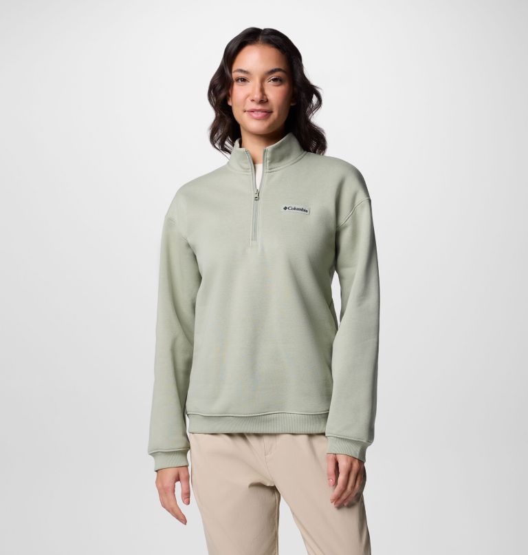 Women's Meridian Creek Quarter Zip Pullover, Color: Safari, image 1