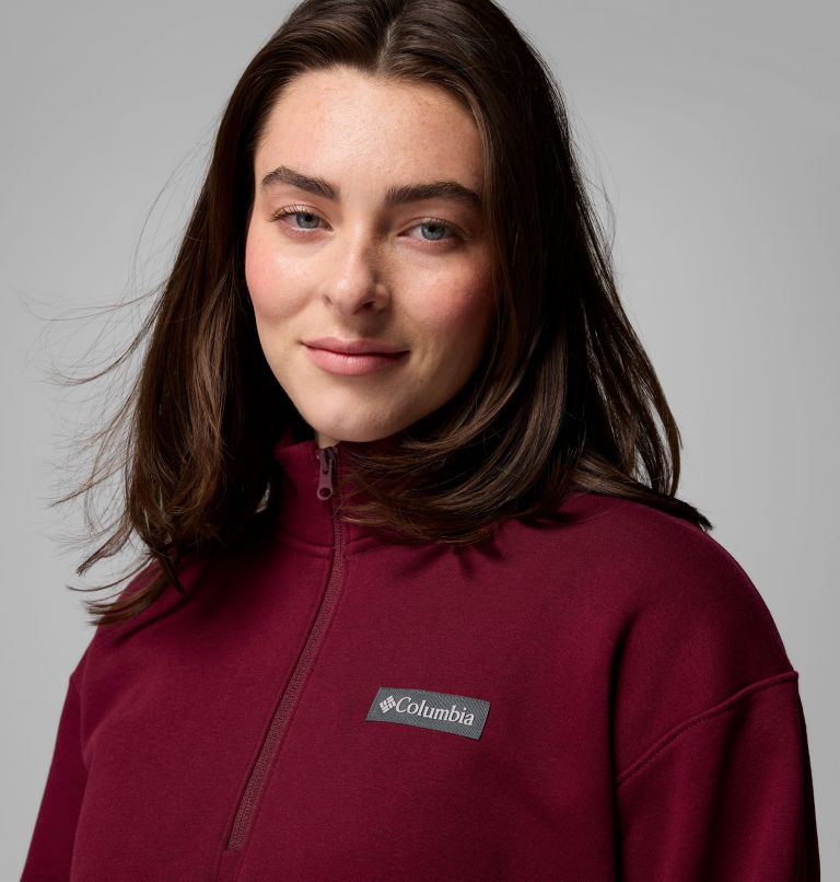 Women's Meridian Creek Quarter Zip Pullover, Color: Rich Wine, image 5