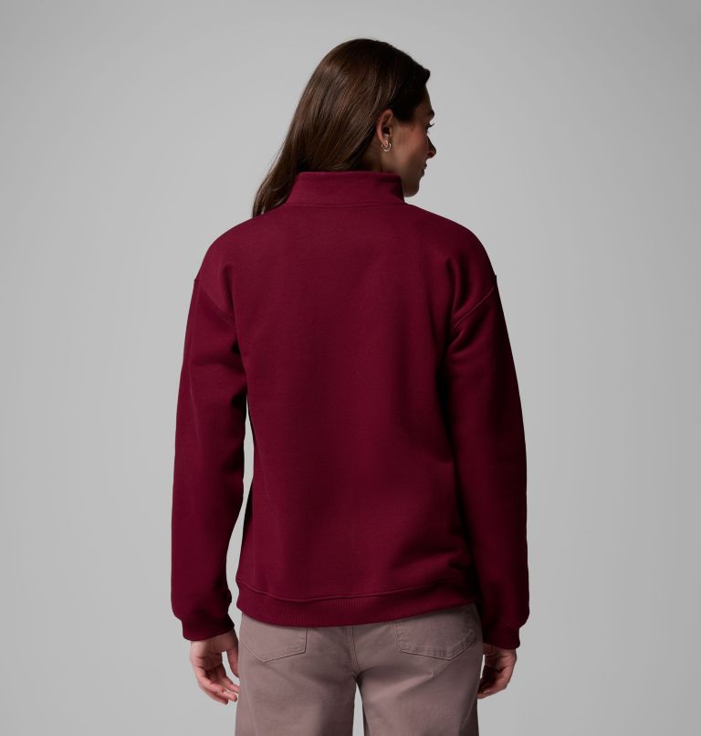 Women's Meridian Creek Quarter Zip Pullover, Color: Rich Wine, image 3