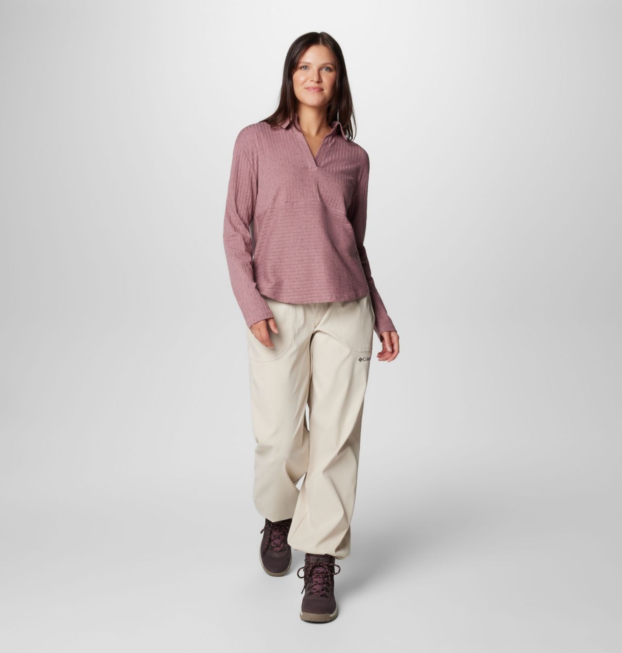 Women's Brea Falls™ Collared Long Sleeve Shirt | 609 | L 3
