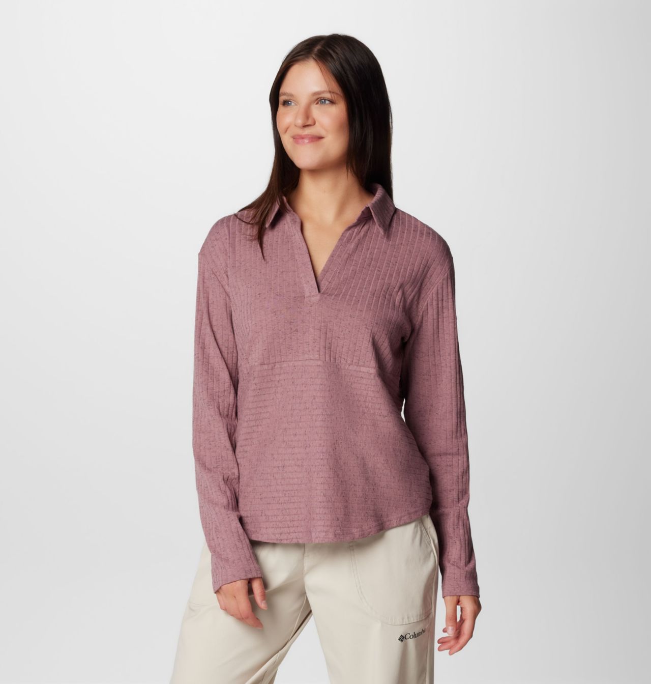 Women's Brea Falls™ Collared Long Sleeve Shirt | 609 | L 4