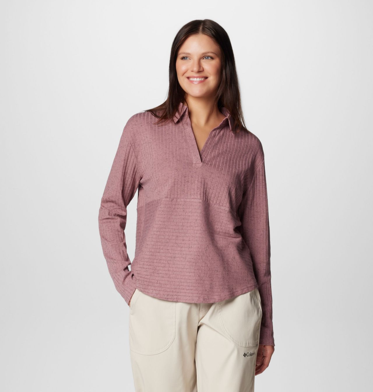 Women's Brea Falls™ Collared Long Sleeve Shirt | 609 | L 1