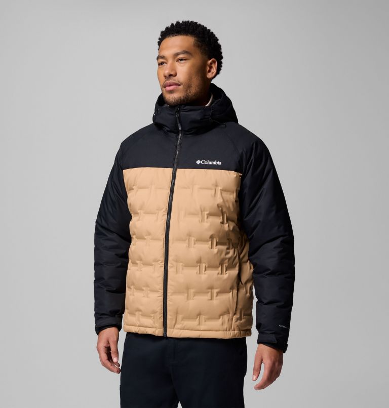 Men's Grand Trek III Down Hooded Jacket, Color: Canoe, Black, image 4