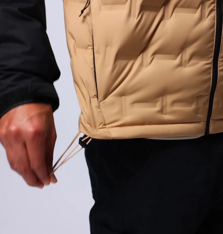 Men's Grand Trek III Down Hooded Jacket, Color: Canoe, Black