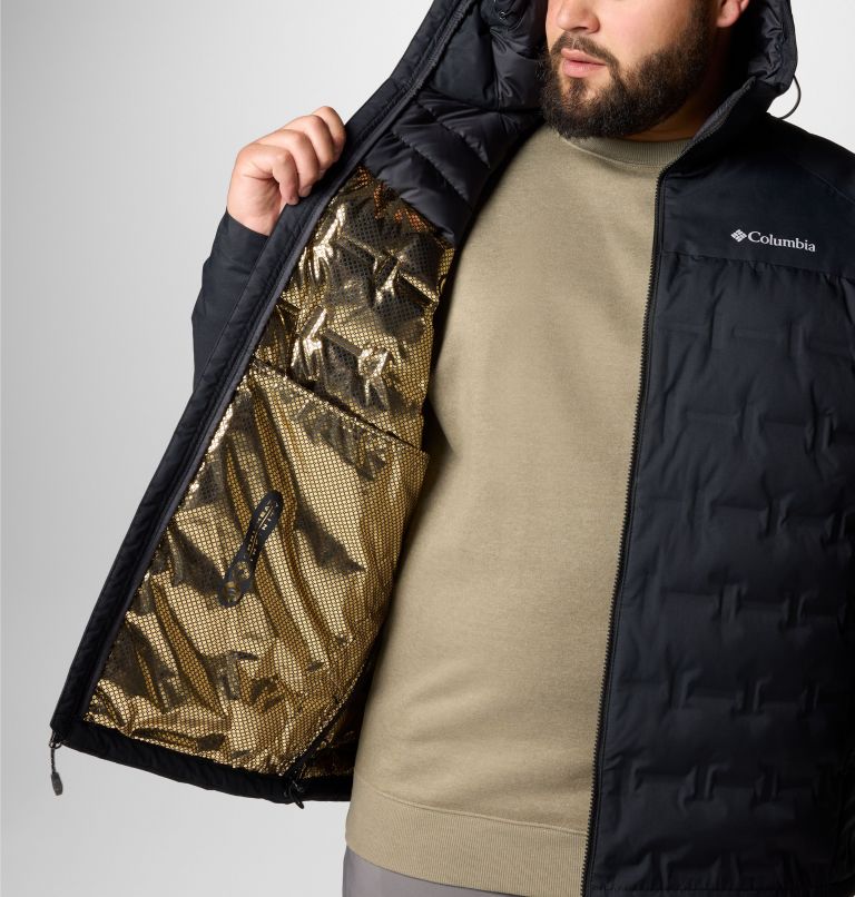Men's Grand Trek III Down Hooded Jacket - Big, Color: Black, image 6
