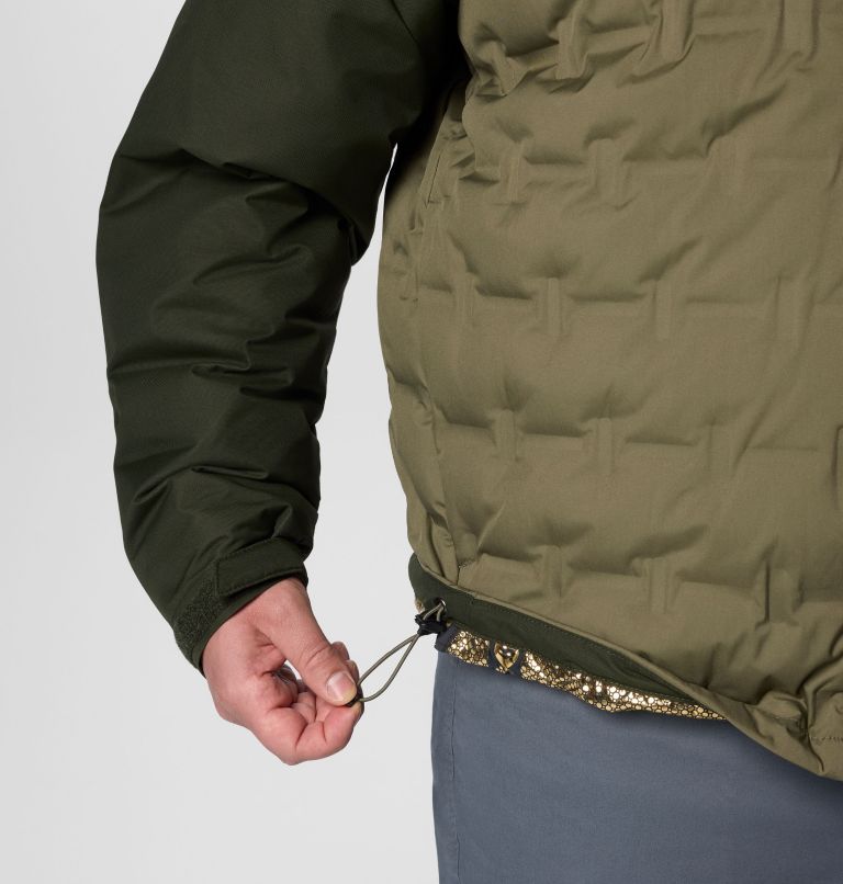Men's Grand Trek III Down Hooded Jacket - Big, Color: Stone Green, Greenscape, image 8