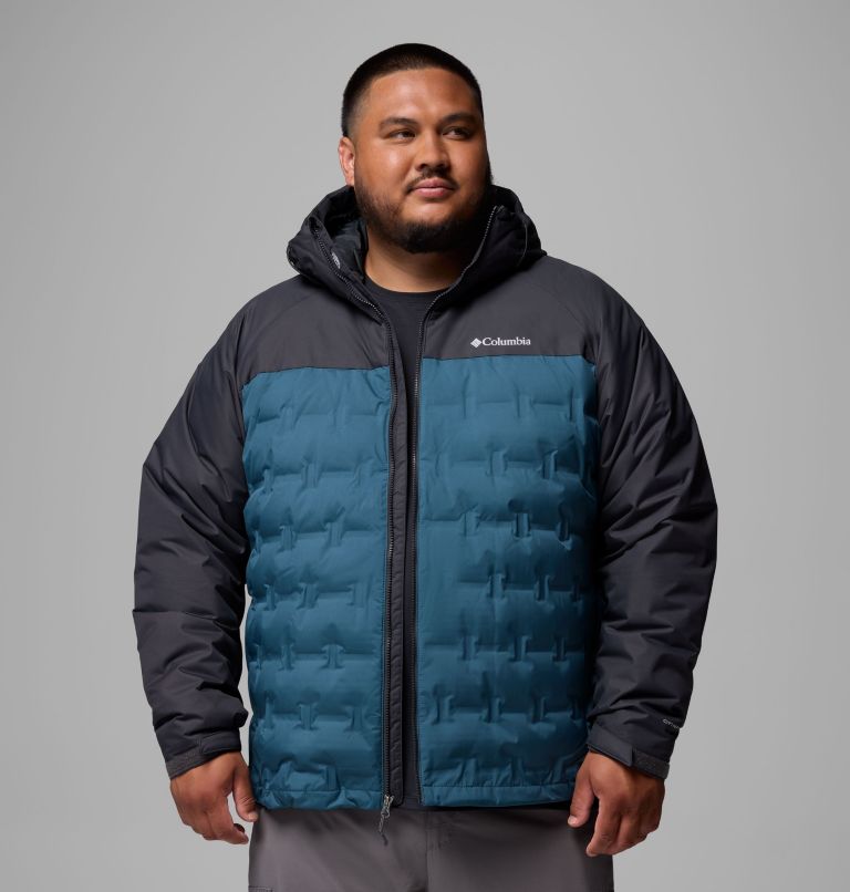 Men's Grand Trek III Down Hooded Jacket - Big, Color: Everblue, Shark, image 5