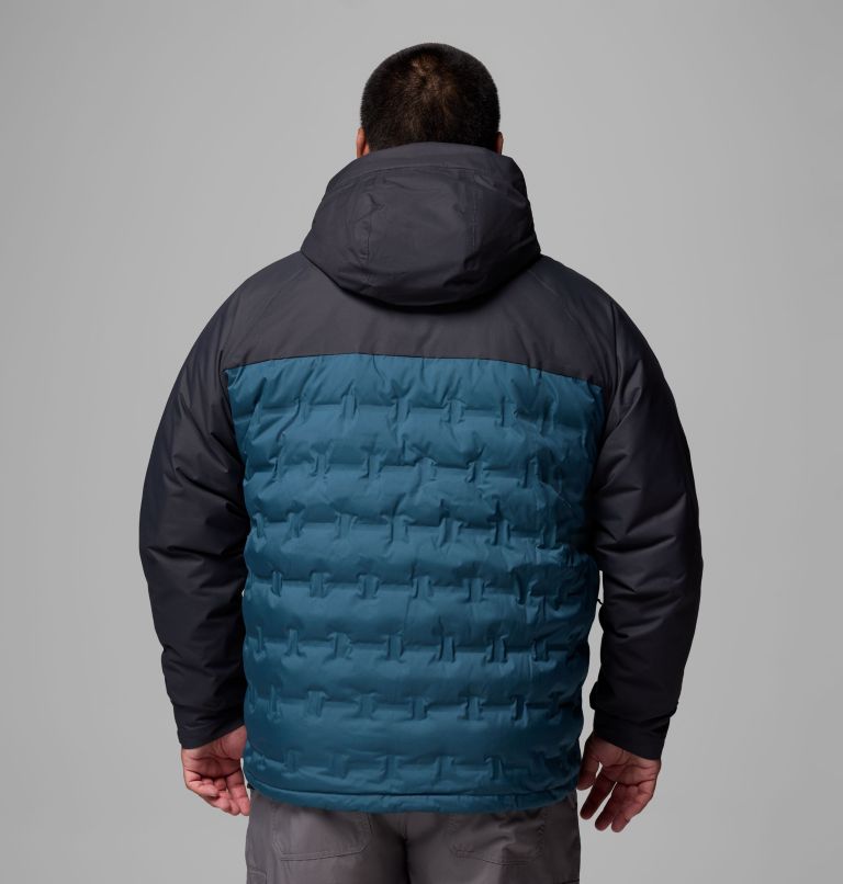 Men's Grand Trek III Down Hooded Jacket - Big, Color: Everblue, Shark, image 3