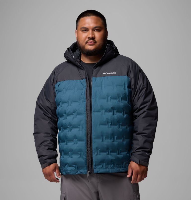 Men's Grand Trek III Down Hooded Jacket - Big, Color: Everblue, Shark, image 1