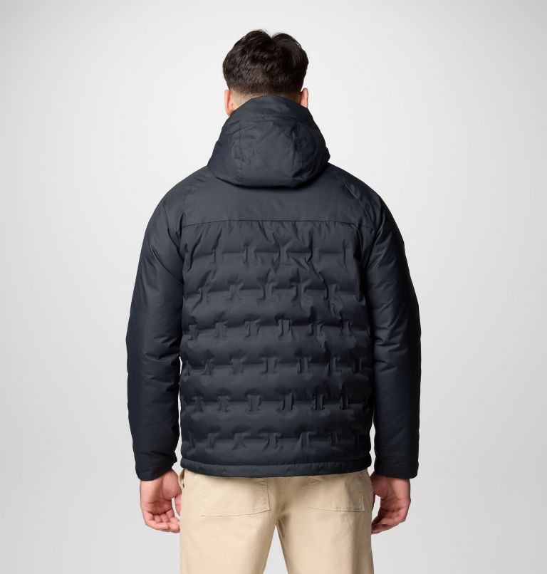 Men's Grand Trek III Down Hooded Jacket - Tall, Color: Black, image 2