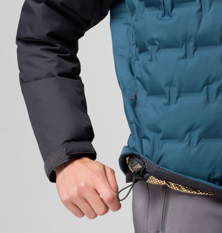 Men's Grand Trek III Down Hooded Jacket - Tall, Color: Everblue, Shark, image 8