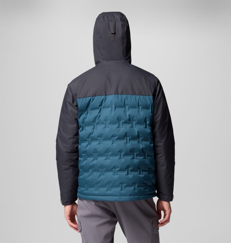 Men's Grand Trek III Down Hooded Jacket - Tall, Color: Everblue, Shark, image 3
