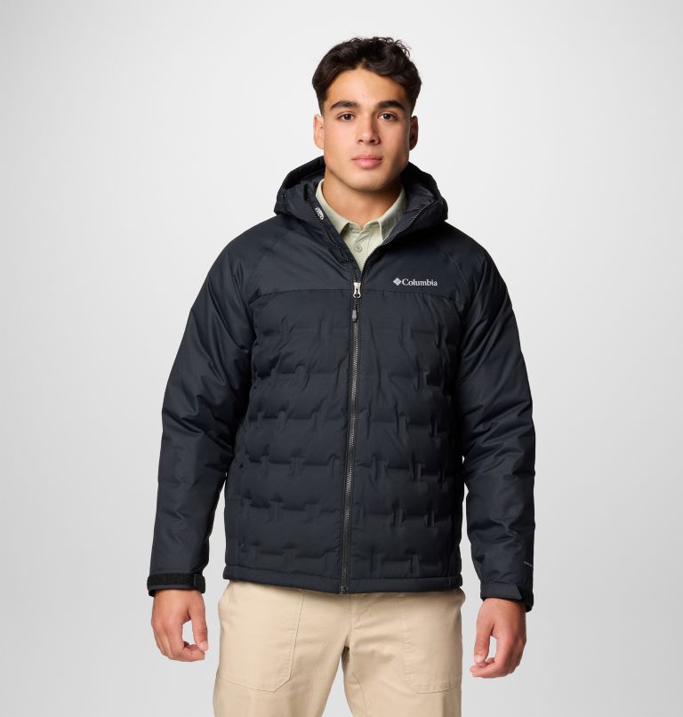 Grand Trek III wasserdichte Daunen Jacke mit Kapuze für Männer, Color: Black, image 1