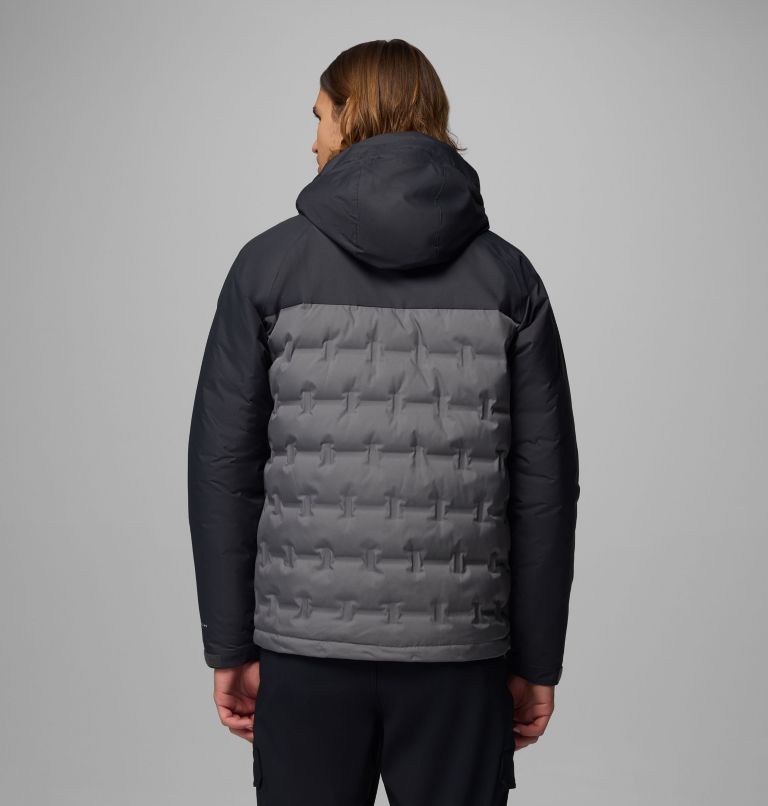 Men's Grand Trek III Down Waterproof Hooded Jacket, Color: City Grey, Shark, image 3