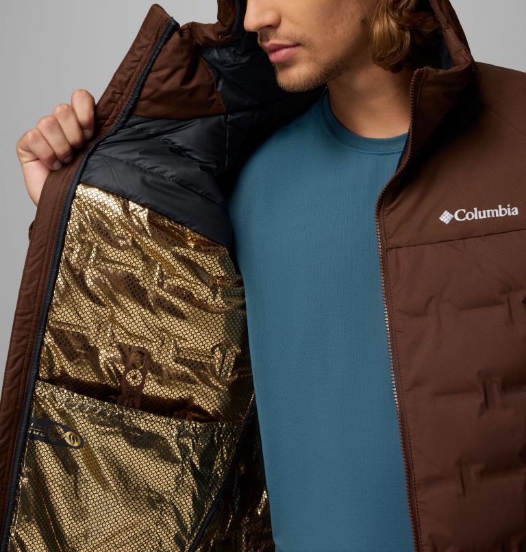 Men's Grand Trek III Down Waterproof Hooded Jacket, Color: Tobacco, image 6