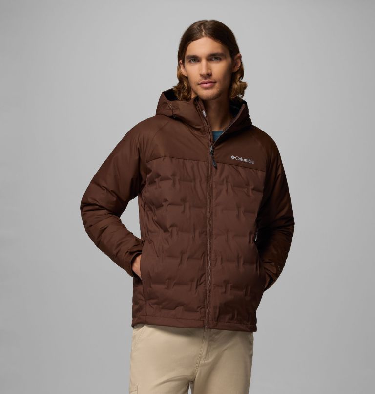 Men's Grand Trek III Down Waterproof Hooded Jacket, Color: Tobacco, image 1
