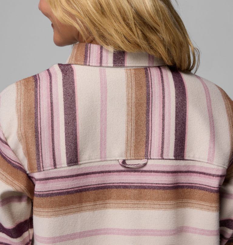 Women's Blue Point Creek Shirt Jacket, Color: Dark Stone Hilltop Stripe, image 8