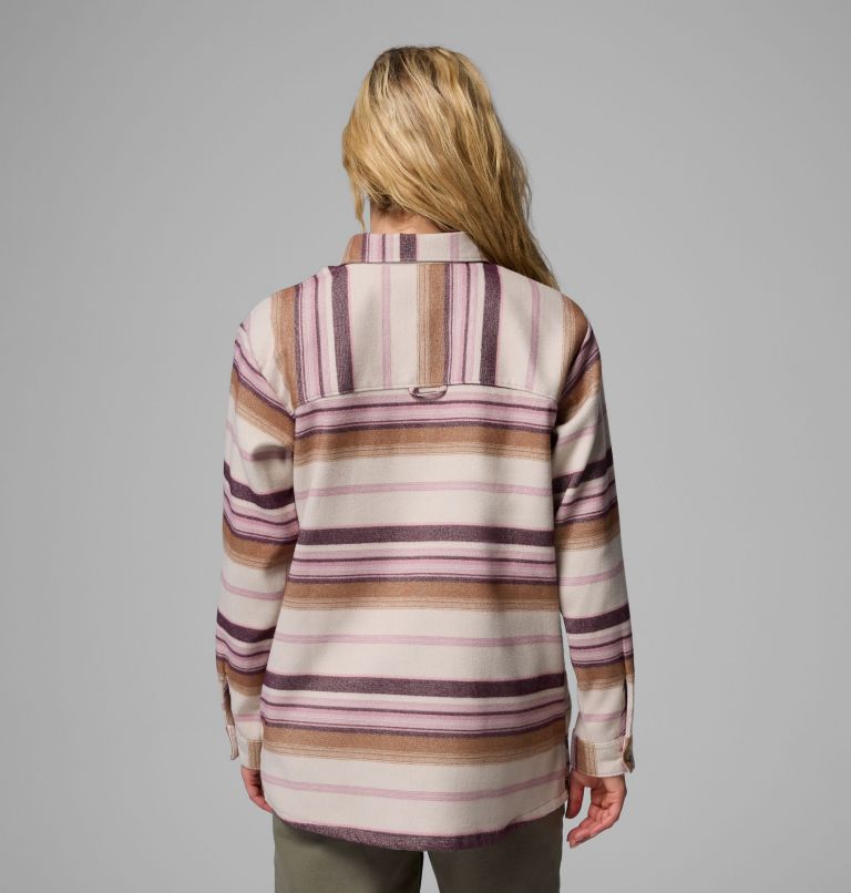 Women's Blue Point Creek Shirt Jacket, Color: Dark Stone Hilltop Stripe, image 3