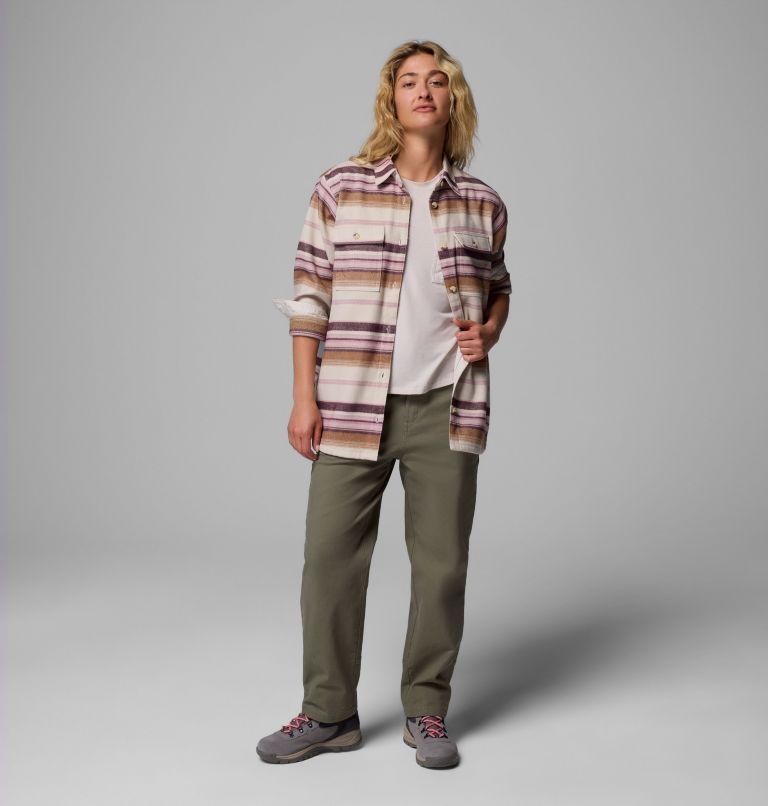 Women's Blue Point Creek Shirt Jacket, Color: Dark Stone Hilltop Stripe, image 2