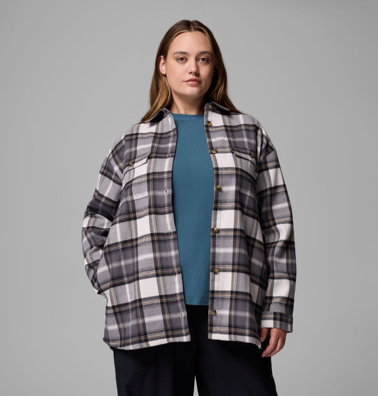Women's Blue Point Creek™ Shirt Jacket - Plus Size 5