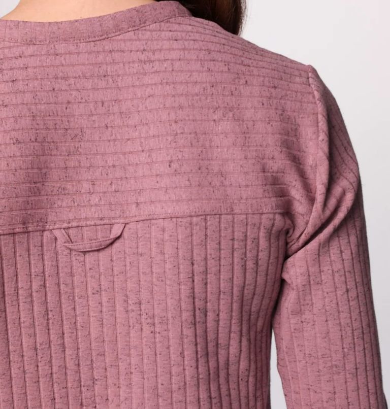 Women's Brea Falls Henley Long Sleeve Shirt, Color: Fig