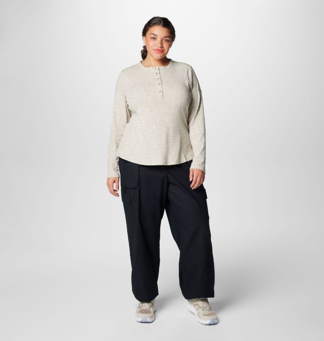 Haut Henley à manches longues Brea Falls™ pour femmes – Grandes tailles 3