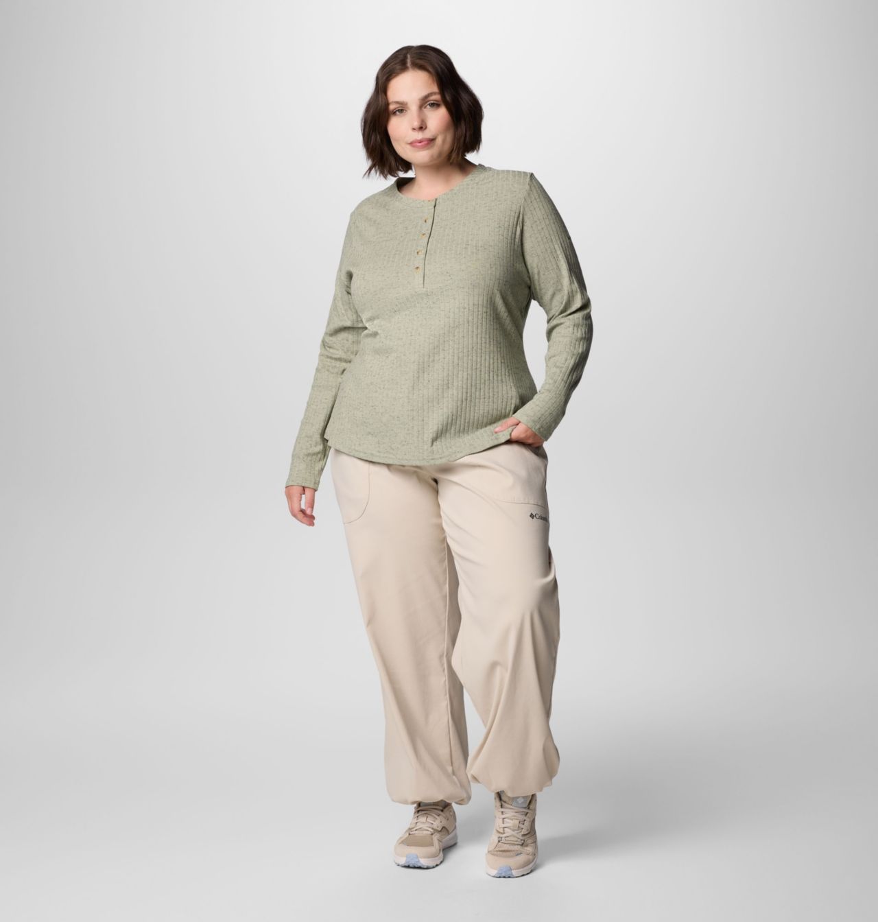 Women's Brea Falls™ Henley Long Sleeve Shirt - Plus Size 3