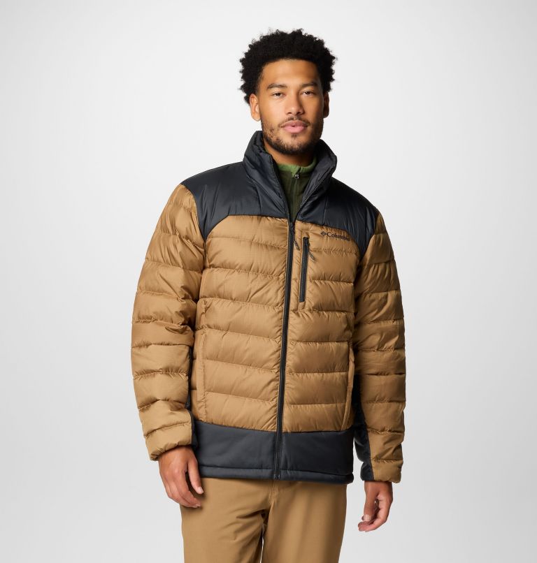 Men's Autumn Park II Down Jacket, Color: Delta, Black, image 1