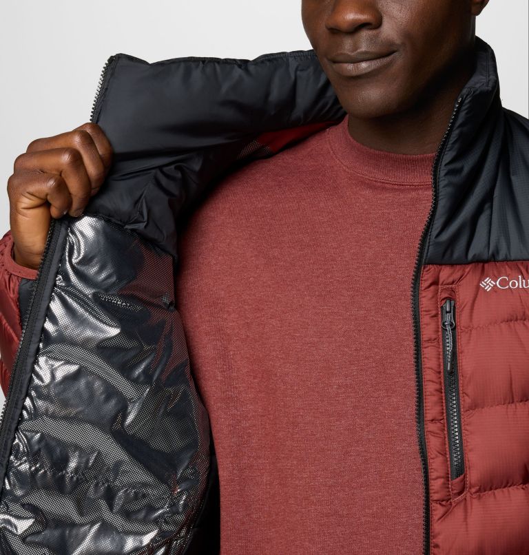 Men's Autumn Park II Down Jacket, Color: Spice, Black, image 6