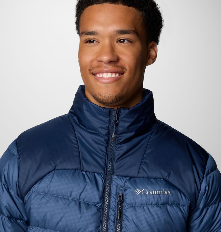 Men's Autumn Park II Down Jacket, Color: Dark Mountain, Collegiate Navy, image 5